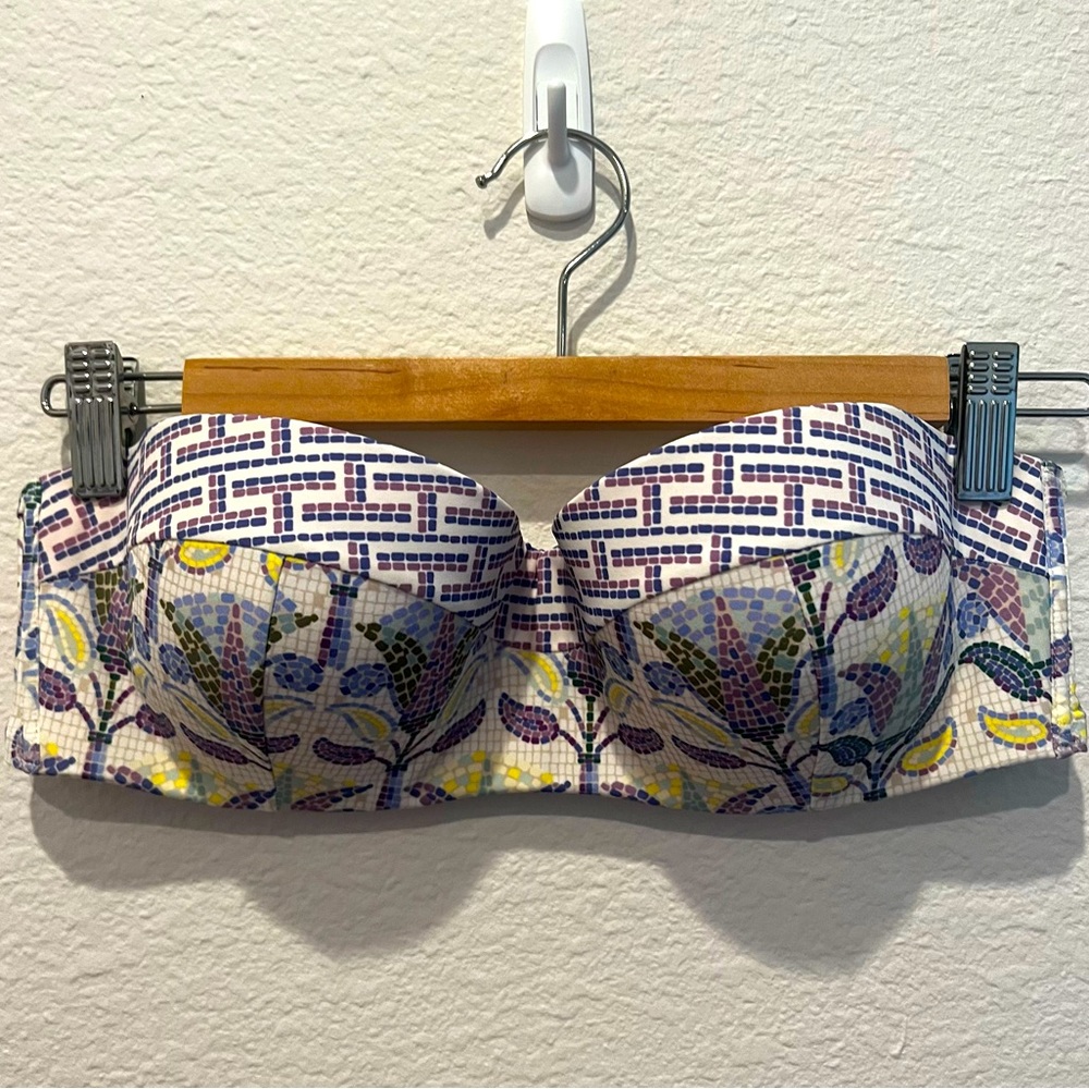 Tory Burch Mosaic Underwire Bandeau Size L